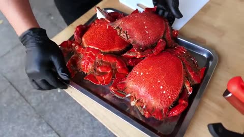 GIANT ALIEN FROG CRAB Vietnamese Street Food