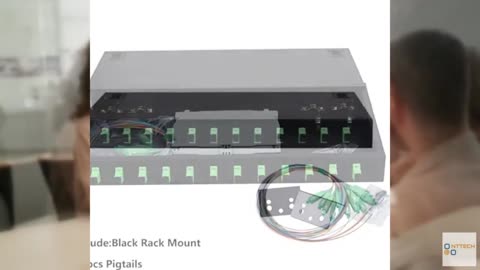 Xunsomten-12 Singlemode 12 Port SC-APC Rack Mount Enclosure Box & Splice Trays F
