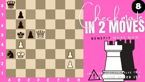 Can you checkmate in 2 moves ? (P.11) (White to play)♟️