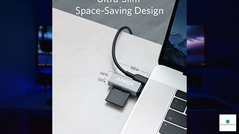 Anker SD Card Reader, 2-in-1 USB C Memory Card Reader for Digital Camera SD Card Viewer wi