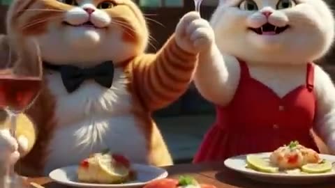 Funny cat and lobster story😹🦐
