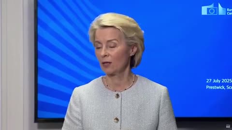 🇪🇺 Ursula Von Der Liar on US tariffs and gas