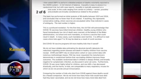 FDA 10 of 96 COVID-19 Vaccine Death Reports: Tip of the Iceberg! Dr McCullough® on Flashpoint