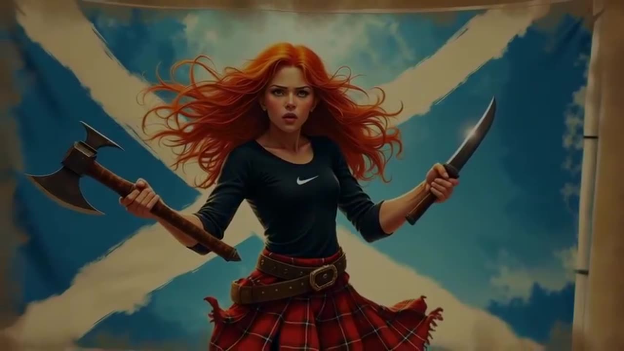 Scottish Dundee Axe Girl Strikes Back Braveheart Tribute Song
