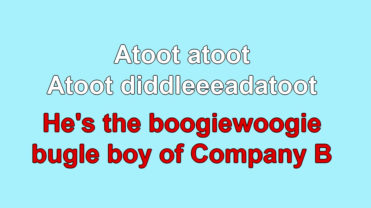Boogie Woogie Bugle Boy by Andrew Sisters (1941)
