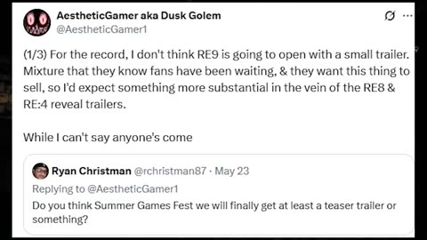 Resident Evil 9 To be Announced At Summer Game Fest