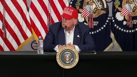 President Donald Trump takes immigration questions at Florida's 'Alligator Alcatraz' - July 1, 2025