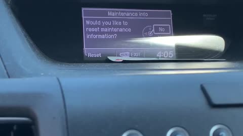 2012 Honda CRV - Maintenance Reset