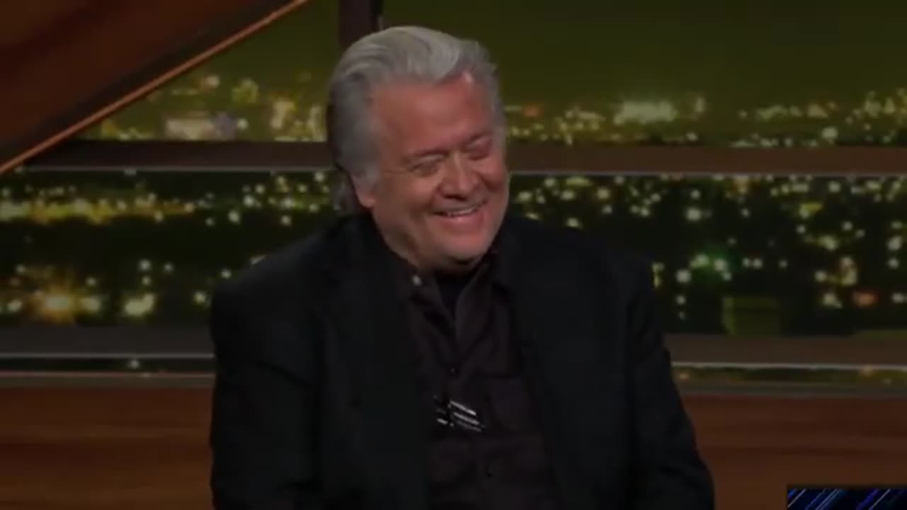 Steve Bannon with Bill Maher