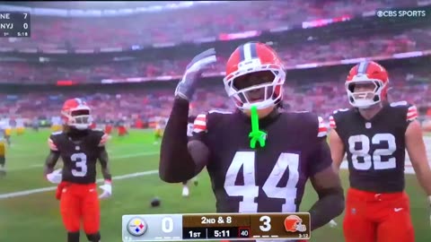 Browns TE #44 Harold Fannin 🏈 28yds.
