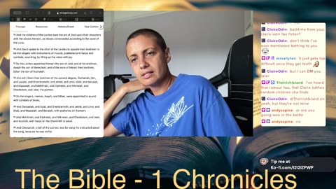 The Bible! 1 Chronicles 15 to 20