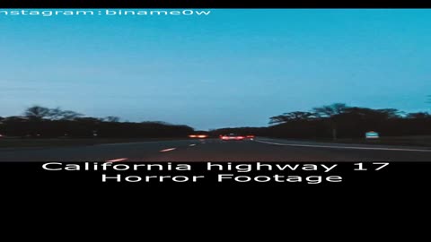 California Highway 17 Real Ghost Video