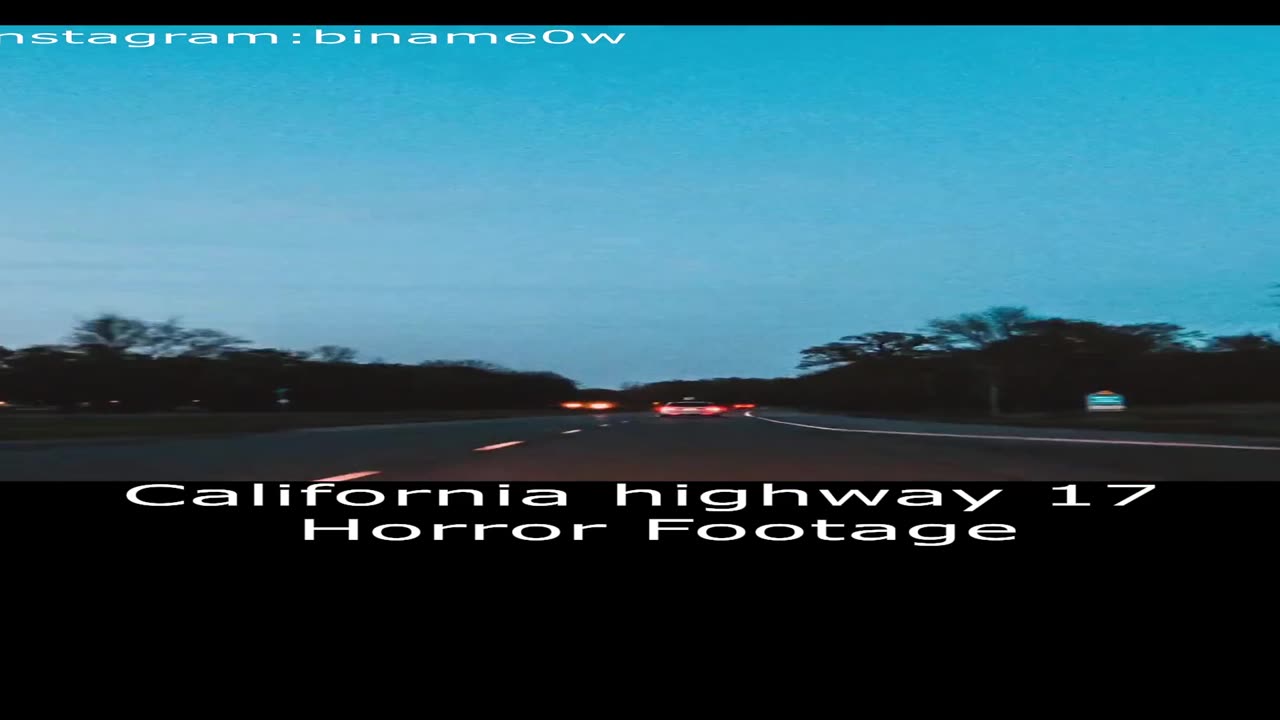 California Highway 17 Real Ghost Video