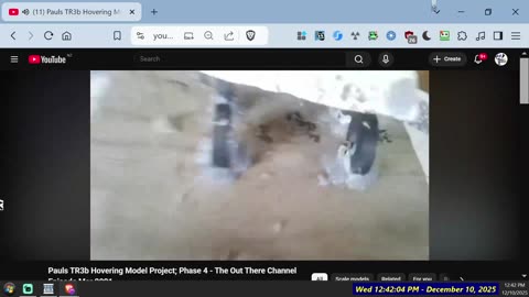 Real TR3b-c 0 electricity needed - lift's a bit of weight-Project by Inventor/Scientist Paul of TOTC