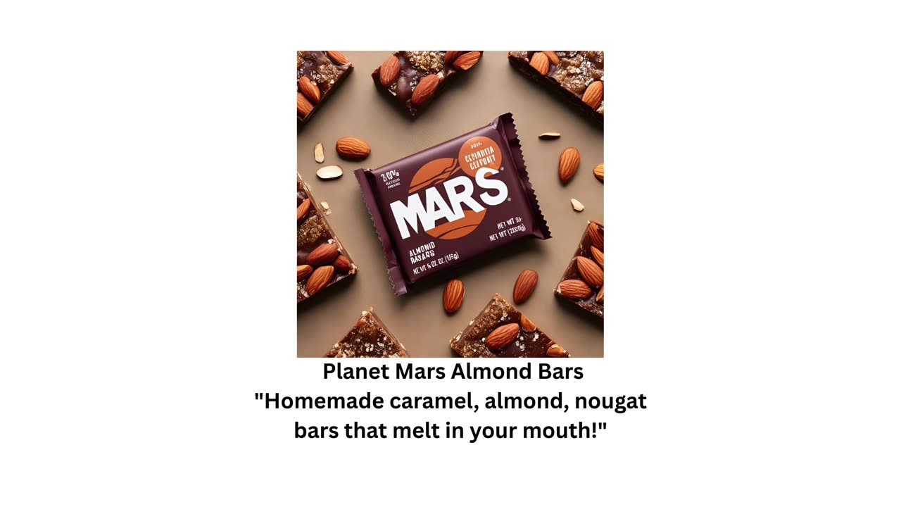 Planet Mars Almond Bars