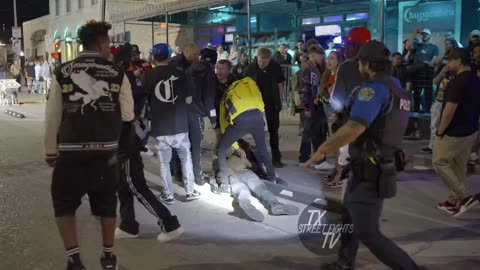 Wild! Fights Break Out During SXSW 2025 on 6th Street Austin | Police Step In
