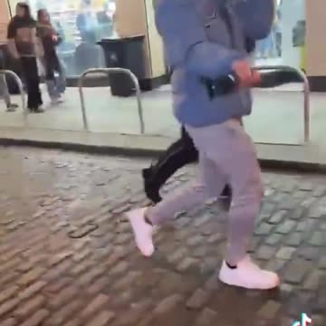 Egyptian migrants wandering through Dublin, playing Islamic music at high volume.