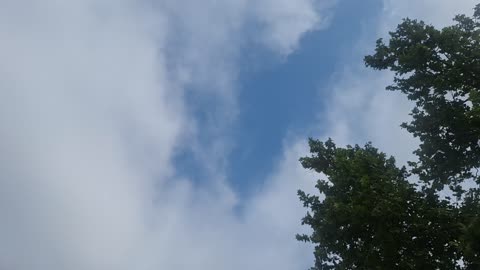 "Clouds" blocking the light from the white sun and yellow sun(see at 329s)