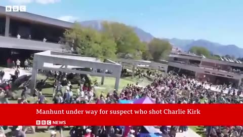 Manhunt for Charlie Kirk killer continues as Trump says it is 'dark moment for America'