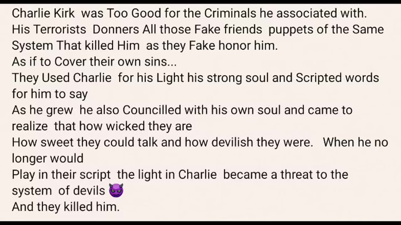 Charlie was way too good for those he associated with!