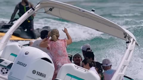 BOAT SINKING! FAMILY GOES INTO PANIC! #shorts