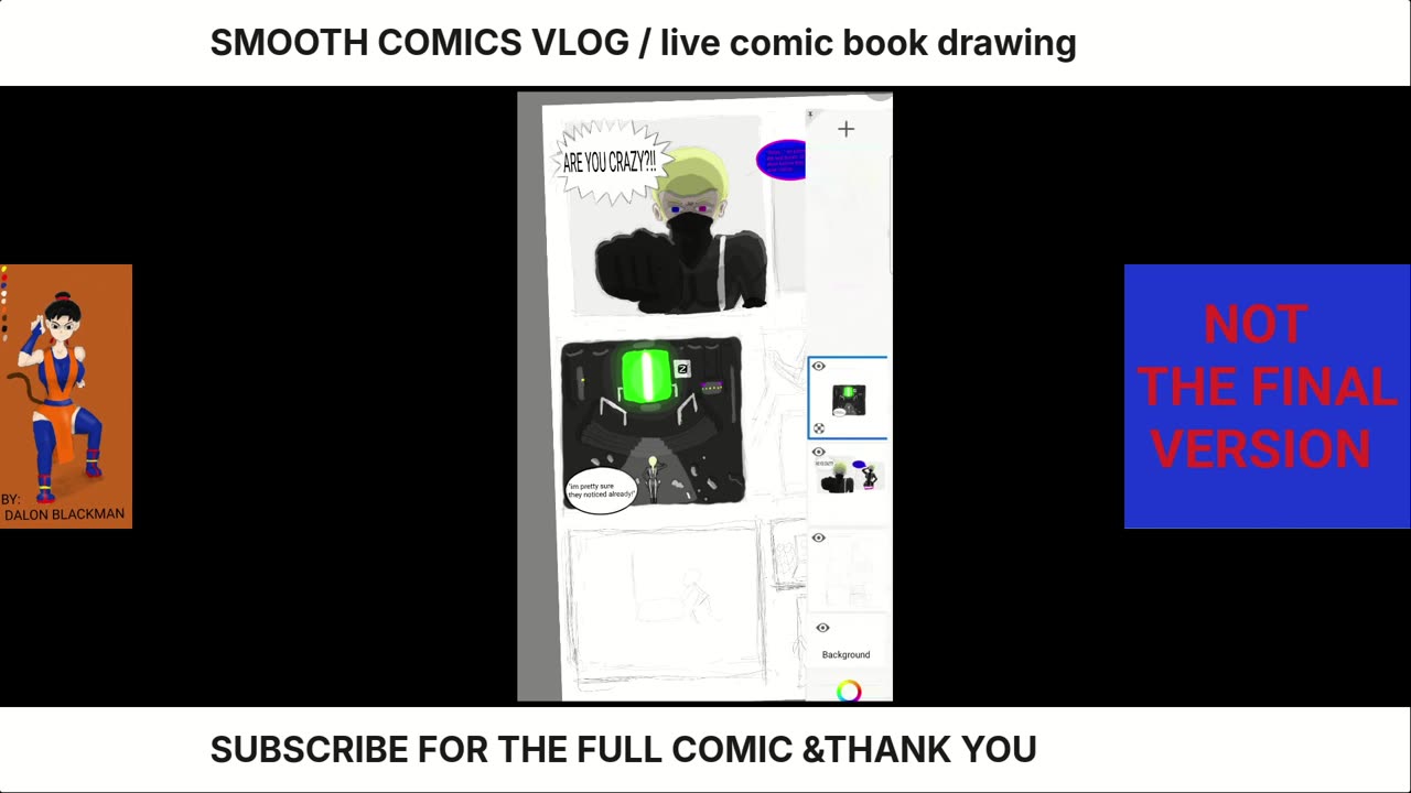 LIVE COMIC BOOK DRAWING