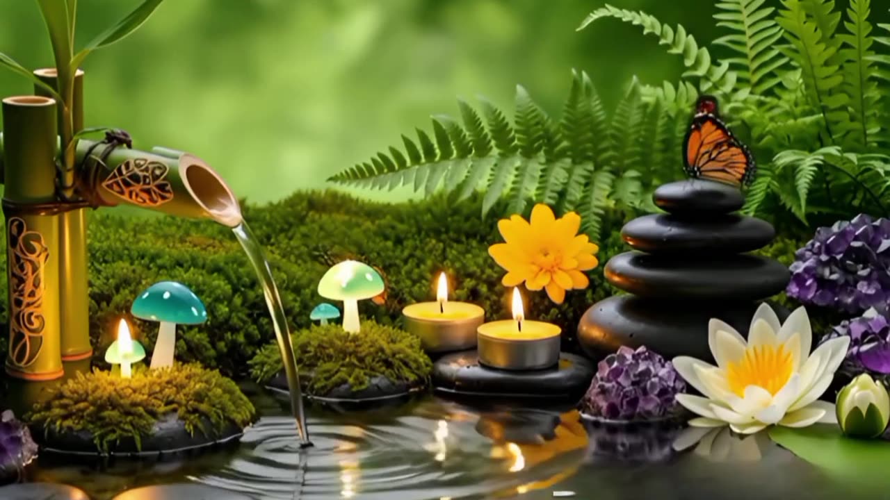 Relaxing Water Sounds & Soft Piano | Deep Sleep & Meditation Music