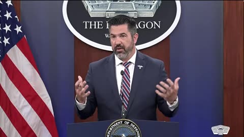 Chief Pentagon Spokesman Sean Parnell holds a news briefing at the Pentagon