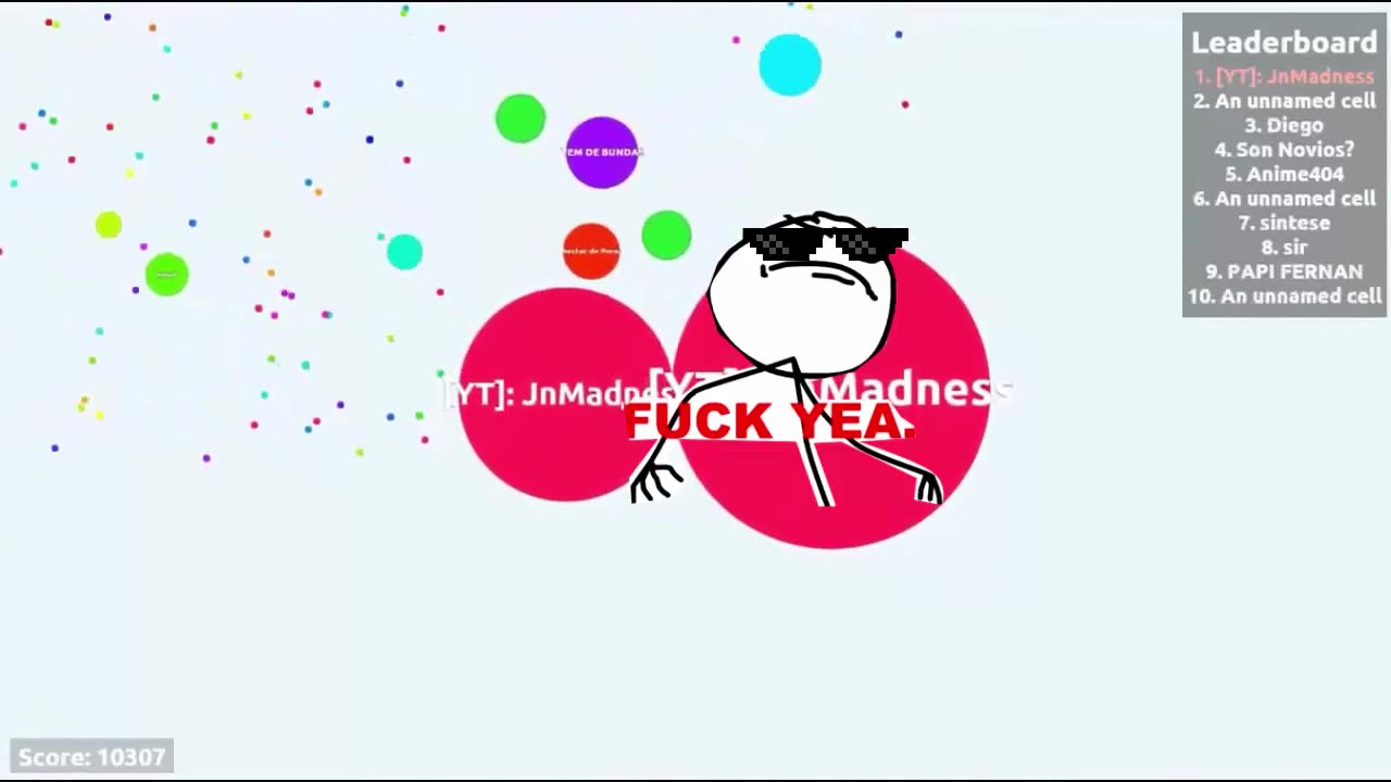 Amazing Agar.io Solo Gameplay!! 10K MASS SCORE