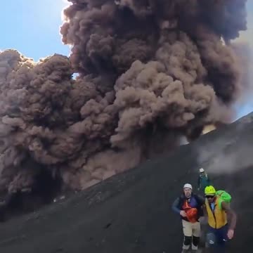 DAMN‼️ Running from a Volcano · Mount Etna, Italy
