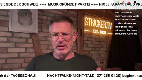 STRICKERS TAGESSCHAU ( Schlagzeilen) & DER NACHTFALKE (Ruf an: 071 255 01 29)