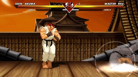 SHIN AKUMA vs MASTER RYU - (Hardest AI)