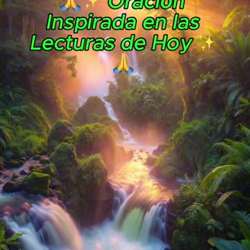 🙏✨ Oración Inspirada en las Lecturas de Hoy ✨🙏