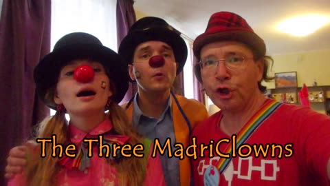 Clowning in Moscow with my new best friends Alexander and Tanya