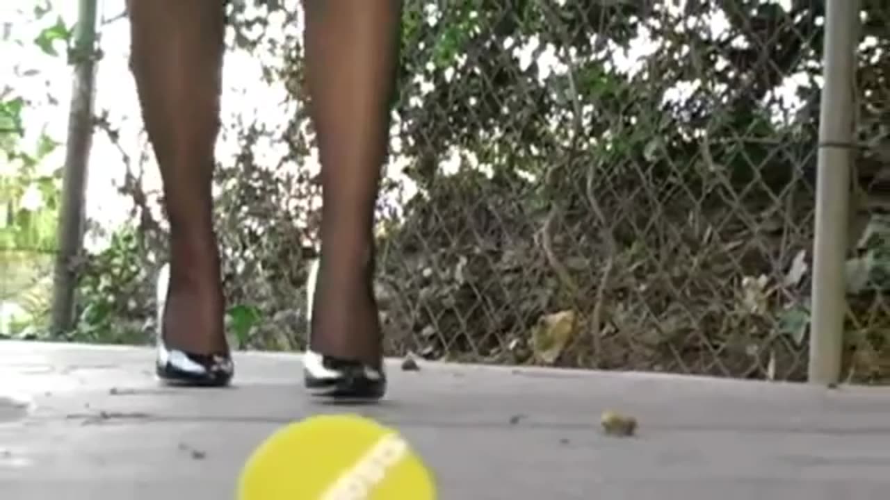 Walking Over Cupcake in High Heels