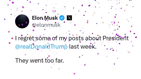 ELON MUSK ON TRUMP