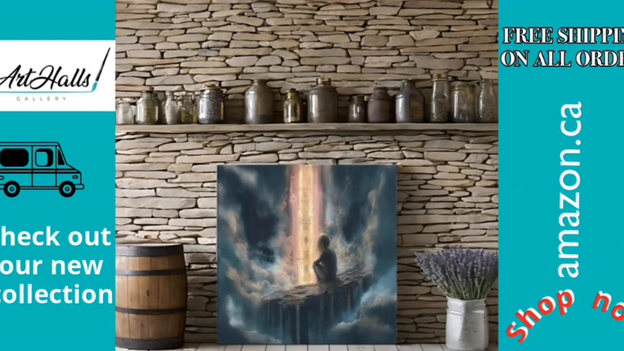 🌟 *Golden Gateway – A Spiritual Awakening in Canvas Form*