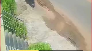 Tragedy in Guntur: Biker Crushed Under Lorry While Overtaking