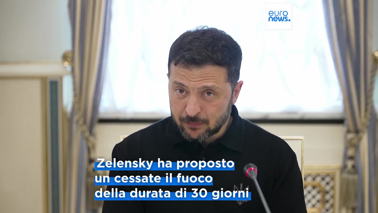 NOTIZIE DAL MONDO Guerra in Ucraina:Zelensky rifiuta l'offerta di Putin di una tregua di tre giorni dal 7 al 9 maggio 2025,definendola un "gesto teatrale", e ha affermato una tregua dovrebbe durare almeno 30 giorni