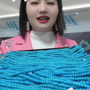 250618-10 Sleeping Beauty Turquoise Strand: Lively Bead Whispers of a Cool Fantasy Realm