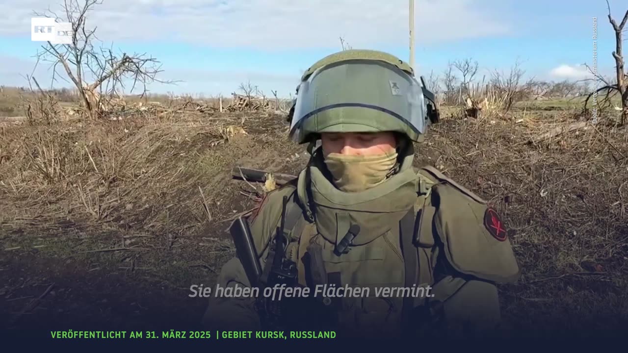 Zum Wohle der Zivilbevölkerung: Russische Pioniere räumen Minen und Fallen im Gebiet Kursk