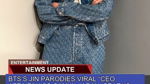 Btss Jin Parodies Viral Ceo Affair Kiss Cam in
