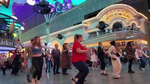 PINOY VLOG LINE DANCE SA FREMONT STREET NG LAS VEGAS