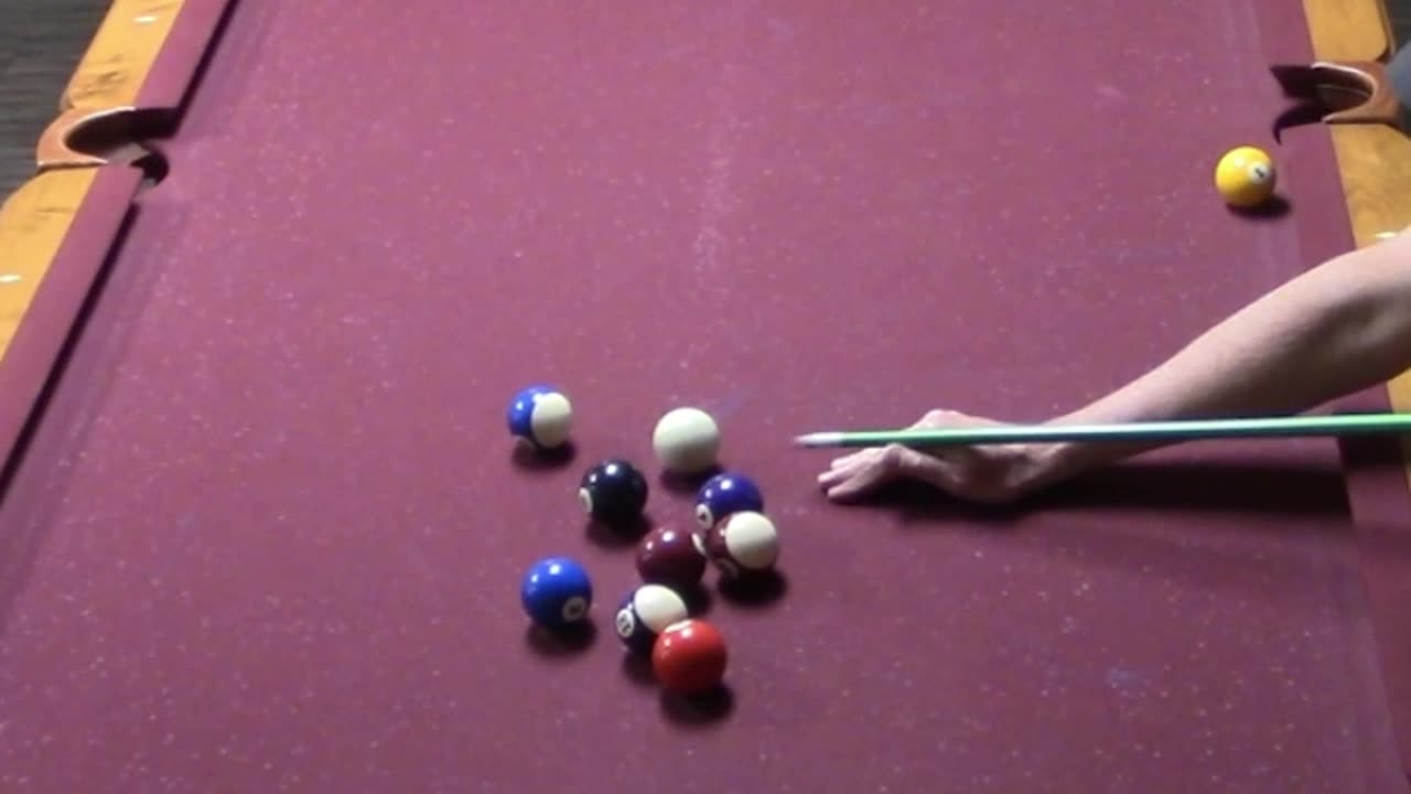 KICK IT BACK TO THE NEAR SIDE POCKET!