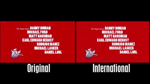 Hotel Transylvania (2012) - End Credits - Original vs. International Comparison