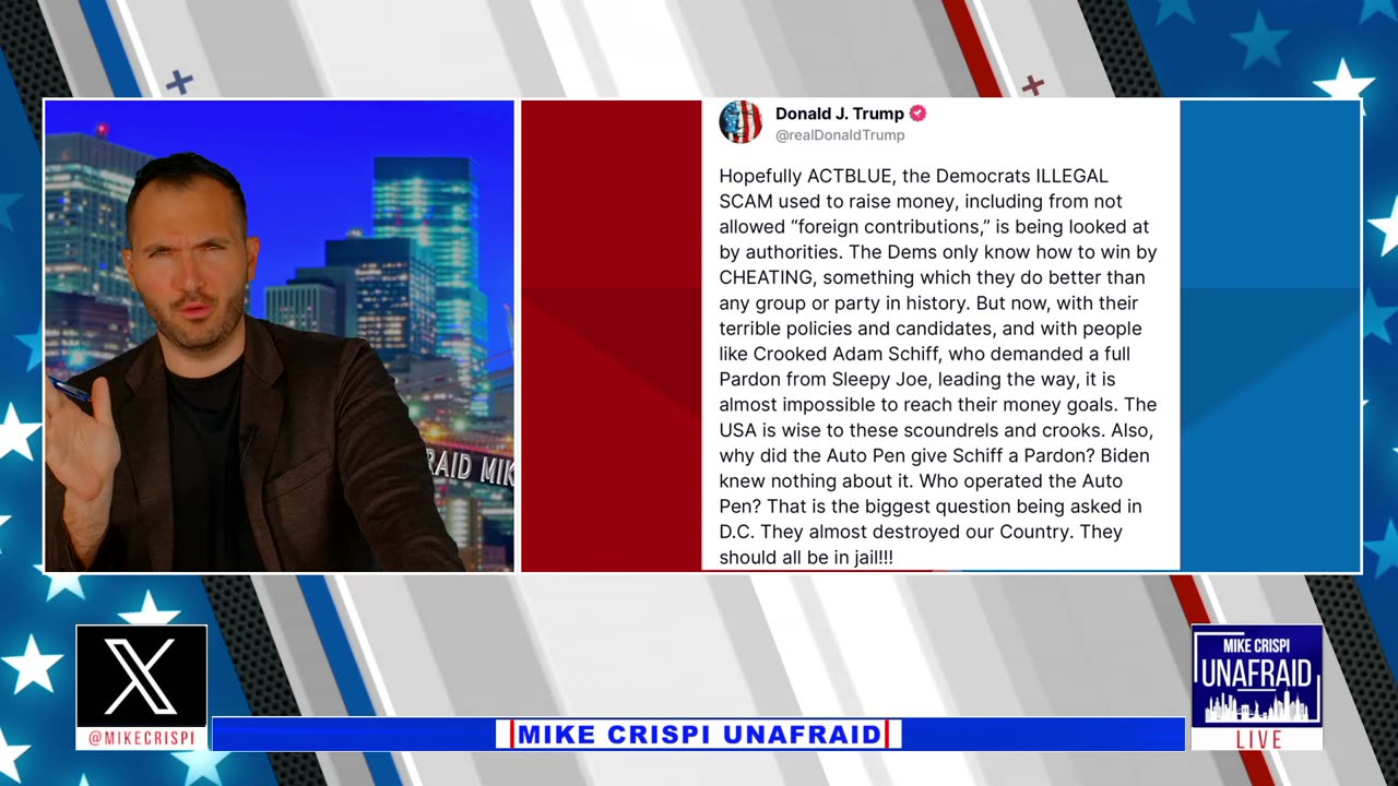 FAKE NEWS CLAIMS TRUMP APPROVAL IS DOWN, TRUMP FIGHTS BACK | MIKE CRISPI UNAFRAID 4.28.25