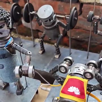 Robots working out LMAO