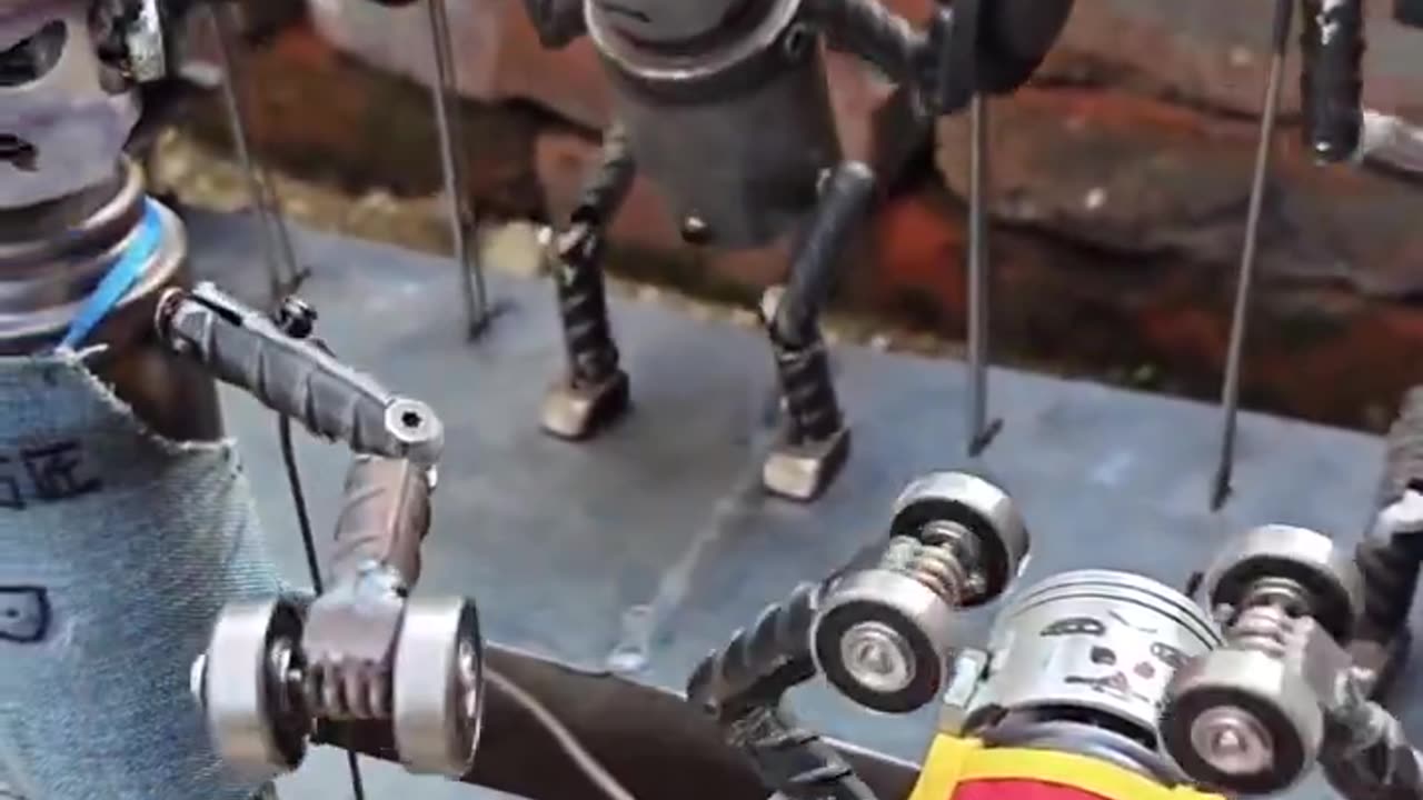 Robots working out LMAO