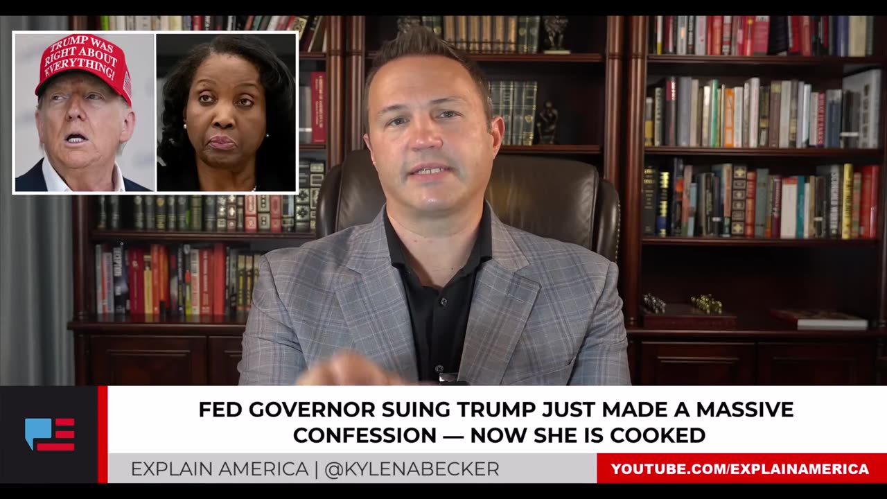 Fed Governor SUING Trump Just Gave a Massive Confession, Now She is COOKED