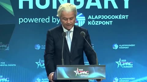 Geert Wilders Reveals his Plan to Take Back The Netherlands in a Speech in Hungary.